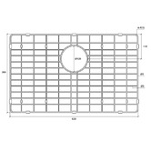 Eight Quarters Henley 628mm Stainless Steel Sink Grid
