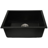 Eight Quarters Grange 550mm Single Granite Kitchen Sink Package