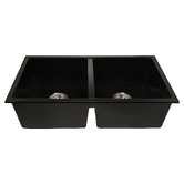 Eight Quarters Grange 780mm Double Granite Kitchen Sink Package