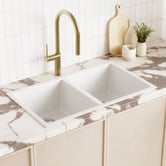 Eight Quarters Grange 780mm Double Granite Kitchen Sink