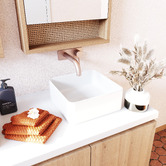 Eight Quarters Amaroo 300mm Square Ceramic Above Counter Basin
