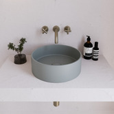 Eight Quarters Concrete Smooth 390mm Round Above Counter Basin