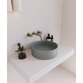 Eight Quarters Concrete Smooth 390mm Round Above Counter Basin