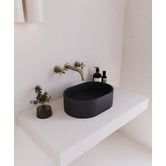 Eight Quarters EQ 400mm Oval Concrete Above Counter Basin