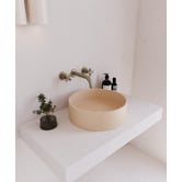 Eight Quarters Concrete Smooth 390mm Round Above Counter Basin