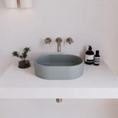 Eight Quarters EQ 400mm Oval Concrete Above Counter Basin