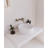 Eight Quarters Concrete Smooth 390mm Round Above Counter Basin