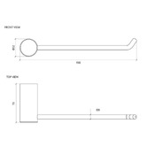 Eight Quarters Ava Stainless Steel Toilet Roll Holder