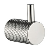 Eight Quarters Lexi Knurled Stainless Steel Robe Hook