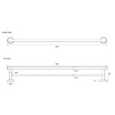 Eight Quarters Harper Double Towel Rail