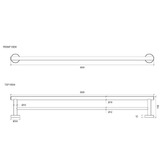 Eight Quarters Harper Double Towel Rail