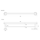 Eight Quarters Harper Double Towel Rail
