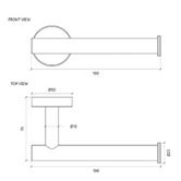 Eight Quarters Harper Stainless Steel Toilet Roll Holder
