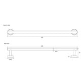 Eight Quarters Harper Single Towel Rail