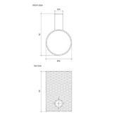 Eight Quarters Lexi Knurled Stainless Steel Robe Hook