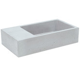 Concrete Designs Petite 435mm Rectangular Concrete Above Counter Basin