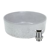 Concrete Designs Murloc 313mm Round Concrete Mini Basin &amp; Waste Set
