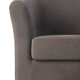 Classic Design Living Brown Kobi Velvet Tub Chair
