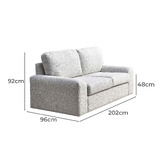 Classic Design Living Sophia 2.5 Seater Boucle Sofa