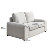 Classic Design Living Sophia 2 Seater Boucle Sofa