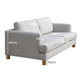 Classic Design Living Madison 3 Seater Upholstered Sofa