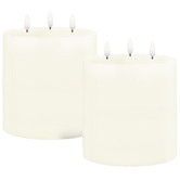 Uyuni Lighting Medium Uyuni Triple Wick LED Wax Pillars
