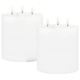 Uyuni Lighting Medium Uyuni Triple Wick LED Wax Pillars