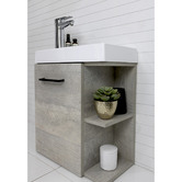 Marquis York 500mm Wall Hung Single Vanity with Acrylic Basin