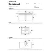 Marquis Somerset Symphony-Top Wall Hung Single Vanity