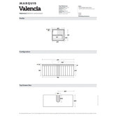 Marquis Valencia Symphony-Top Wall Hung Single Vanity