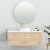 Marquis Pier Symphony-Top Natural Oak Wall Hung Single Vanity