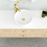 Marquis Pier Symphony-Top Natural Oak Wall Hung Single Vanity