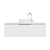 Marquis The Cove Blossom Matte White Wall Hung Single Vanity