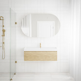 Marquis San Remo Wall Hung Single Vanity with Polymarble Countertop