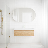 Marquis San Remo Wall Hung Single Vanity with Polymarble Countertop