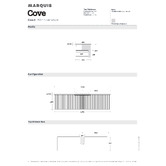 Marquis The Cove Blossom Matte White Wall Hung Single Vanity
