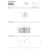 Marquis The Cove Blossom Matte White Wall Hung Single Vanity