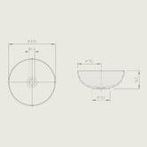 Marquis Cresta 390mm Ceramic Basin