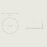 Marquis Regio 380mm Solid Surface Basin