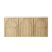 Marquis Arco 1200mm Wall Hung Single Vanity with Solid Surface Countertop
