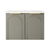 Marquis Arco 750mm Wall Hung Single Vanity with Solid Surface Countertop