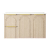 Marquis Arco 900mm Wall Hung Single Vanity with Solid Surface Countertop