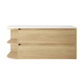 Marquis Avion 1200mm Wall Hung Single Vanity with Solid Surface Countertop