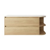 Marquis Avion 1200mm Wall Hung Single Vanity with Solid Surface Countertop