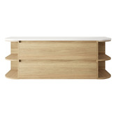 Marquis Avion 1500mm Wall Hung Double Vanity with Solid Surface Countertop