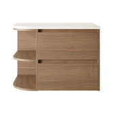 Marquis Avion 750mm Wall Hung Single Vanity with Solid Surface Countertop