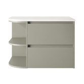 Marquis Avion 750mm Wall Hung Single Vanity with Solid Surface Countertop