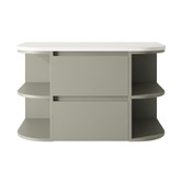Marquis Avion 900mm Wall Hung Single Vanity with Solid Surface Countertop