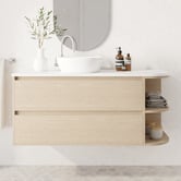 Marquis Avion 1200mm Wall Hung Single Vanity with Solid Surface Countertop