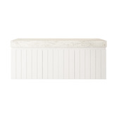 Marquis Chelsea 1200mm Matte White Wall Hung Single Vanity with Stone Countertop